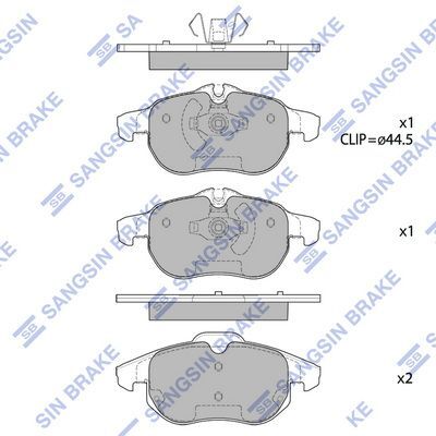 HiQ Front Brake Pads Set SP1758