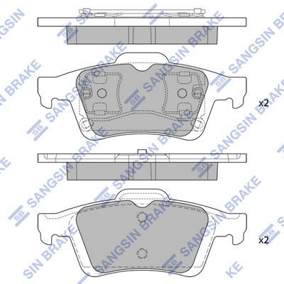 HiQ Rear Brake Pads Set SP1834