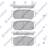 HiQ Rear Brake Pads Set SP1173