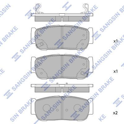 HiQ Rear Brake Pads Set SP1173