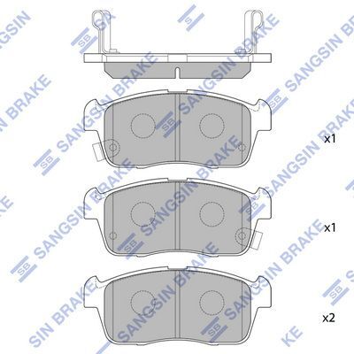HiQ Front Brake Pads Set SP1549