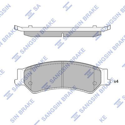 HiQ Rear Brake Pads Set SP1636
