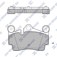 HiQ Rear Brake Pads Set SP2198