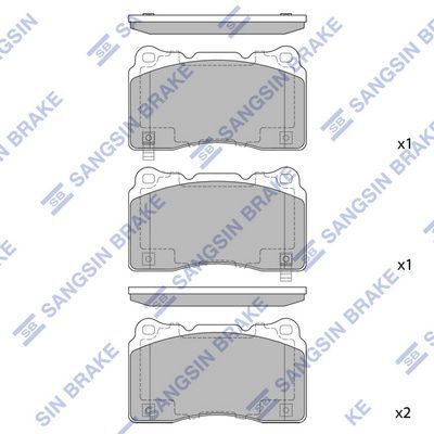 HiQ Front Brake Pads Set SP2119