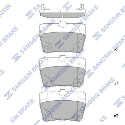 HiQ Rear Brake Pads Set SP1457