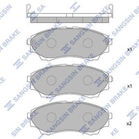 HiQ Front Brake Pads Set SP1479