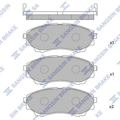 HiQ Front Brake Pads Set SP1479