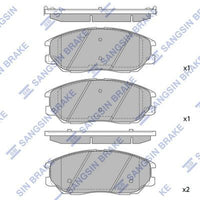 HiQ Front Brake Pads Set SP1161