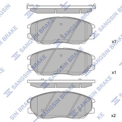 HiQ Front Brake Pads Set SP1161