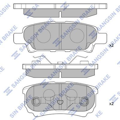 HiQ Rear Brake Pads Set SP2111