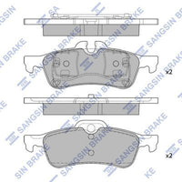 HiQ Rear Brake Pads Set SP2244