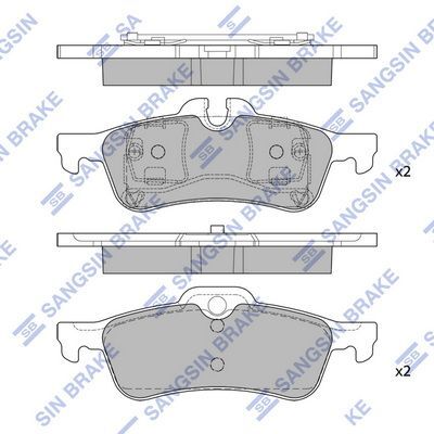 HiQ Rear Brake Pads Set SP2244