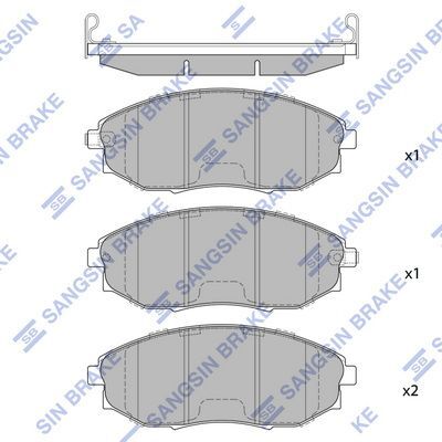 HiQ Front Brake Pads Set SP1193