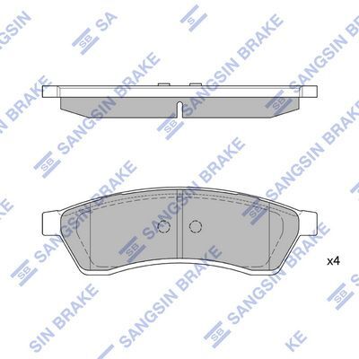 HiQ Rear Brake Pads Set SP1119-R