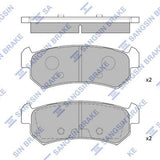 HiQ Rear Brake Pads Set SP1160