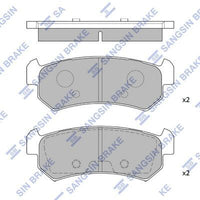 HiQ Rear Brake Pads Set SP1160