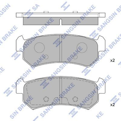 HiQ Rear Brake Pads Set SP1160