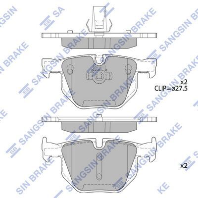 HiQ Rear Brake Pads Set SP2157