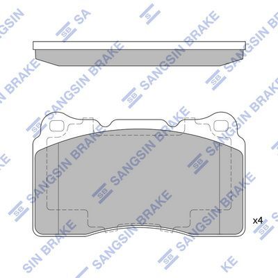 HiQ Front Brake Pads Set SP4145A