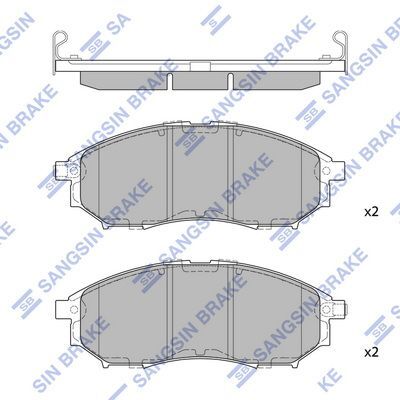 HiQ Front Brake Pads Set SP1249