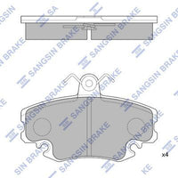 HiQ Front Brake Pads Set SP1243