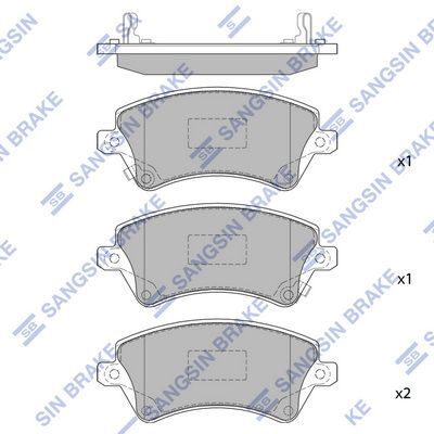 HiQ Front Brake Pads Set SP1502
