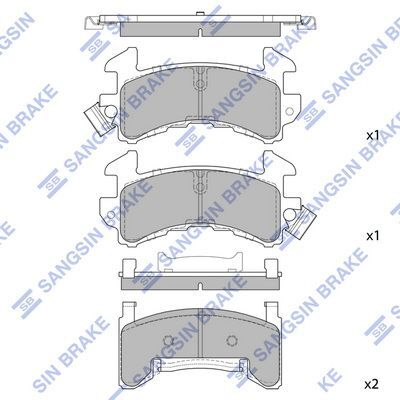 HiQ Front Brake Pads Set SP1279