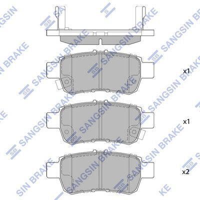 HiQ Rear Brake Pads Set SP1428