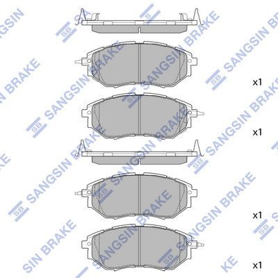 HiQ Front Brake Pads Set SP1534
