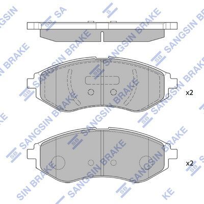 HiQ Front Brake Pads Set SP1158