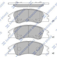 HiQ Front Brake Pads Set SP1167