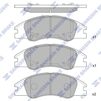 HiQ Front Brake Pads Set SP1167