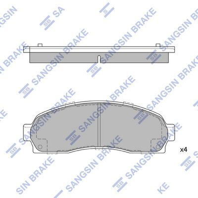 HiQ Front Brake Pads Set SP1369