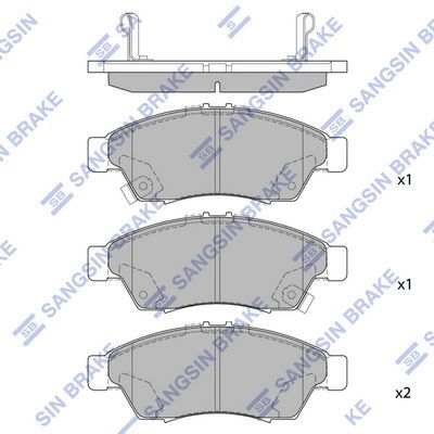 HiQ Front Brake Pads Set SP1541