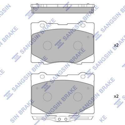 HiQ Front Brake Pads Set SP4141