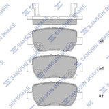 HiQ Rear Brake Pads Set SP4063