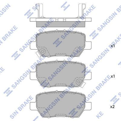 HiQ Rear Brake Pads Set SP4063