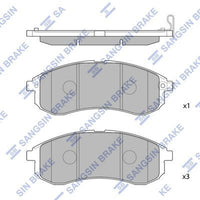 HiQ Front Brake Pads Set SP1602