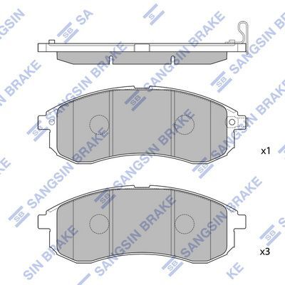 HiQ Front Brake Pads Set SP1602