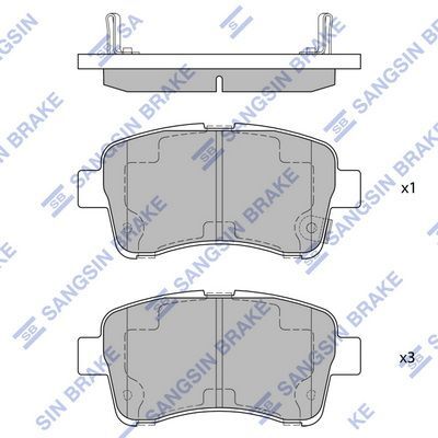 HiQ Front Brake Pads Set SP1633