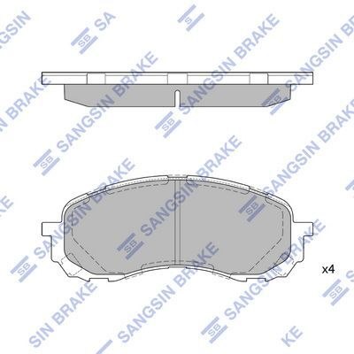 HiQ Front Brake Pads Set SP1629