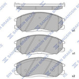 HiQ Front Brake Pads Set SP1115