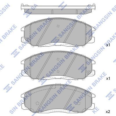 HiQ Front Brake Pads Set SP1115