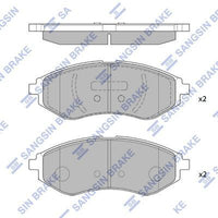 HiQ Front Brake Pads Set SP1158