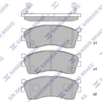 HiQ Front Brake Pads Set SP1113