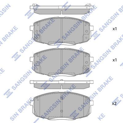 HiQ Front Brake Pads Set SP4098