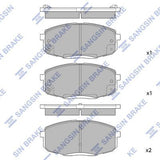 HiQ Front Brake Pads Set SP1240