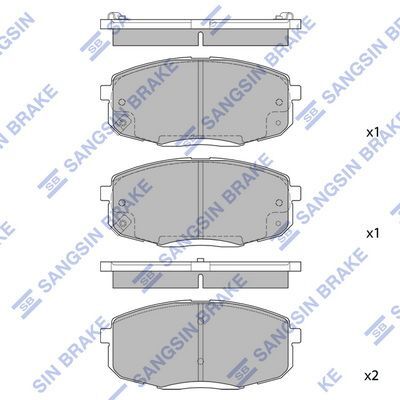 HiQ Front Brake Pads Set SP1240