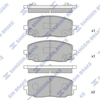 HiQ Front Brake Pads Set SP1172
