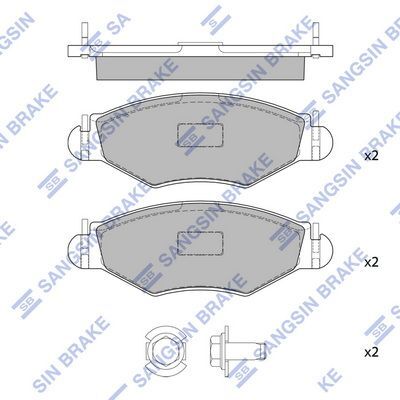 HiQ Front Brake Pads Set SP1179